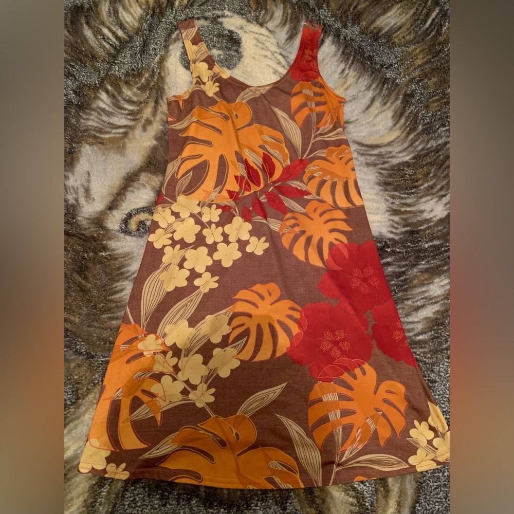 90s/80s FLORAL DRESS